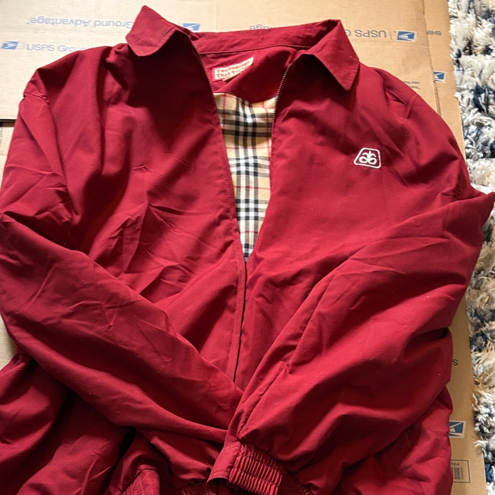 Burgundy Pioneer Seed Zip-Front Jacket